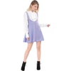 image:imageAllegra K Women Cottagecore Button Front Spaghetti Strap Pinafore DressLight Purple