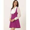 image:imageAllegra K Women Cottagecore Button Front Spaghetti Strap Pinafore DressPurple