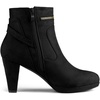 image:imageAllegra K Women Faux Suede Round Toe Ankle Mid Heel Block Heel BootsBlack