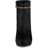 image:imageAllegra K Women Faux Suede Round Toe Ankle Mid Heel Block Heel BootsBlack