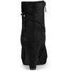 image:imageAllegra K Women Faux Suede Round Toe Ankle Mid Heel Block Heel BootsBlack