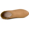 image:imageAllegra K Women Faux Suede Round Toe Ankle Mid Heel Block Heel BootsBrown