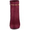 image:imageAllegra K Women Faux Suede Round Toe Ankle Mid Heel Block Heel BootsBurgundy