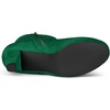 image:imageAllegra K Women Faux Suede Round Toe Ankle Mid Heel Block Heel BootsEmerald Green