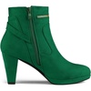 image:imageAllegra K Women Faux Suede Round Toe Ankle Mid Heel Block Heel BootsEmerald Green
