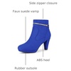 image:imageAllegra K Women Faux Suede Round Toe Ankle Mid Heel Block Heel BootsRoyal Blue