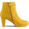 image:imageAllegra K Women Faux Suede Round Toe Ankle Mid Heel Block Heel BootsYellow