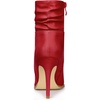 image:imageAllegra K Women Slouched Stiletto Heels Pointed Toe Ankle BootRed