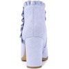 image:imageAllegra K Womens Ruffle Ankle Boots Block HeelPurple