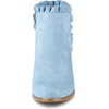 image:imageAllegra K Womens Ruffle Ankle Boots Block HeelSky Blue
