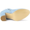 image:imageAllegra K Womens Ruffle Ankle Boots Block HeelSky Blue