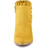 image:imageAllegra K Womens Ruffle Ankle Boots Block HeelYellow