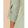 image:imageAllegra K Womens Shirt Dress Button Down 34 Sleeve Mini ShirtdressesLight Green