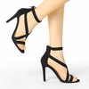 image:imageAllegra K Womens Stiletto Heel Ankle Strap SandalsBlack