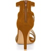 image:imageAllegra K Womens Stiletto Heel Ankle Strap SandalsBrown