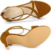 image:imageAllegra K Womens Stiletto Heel Ankle Strap SandalsBrown