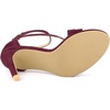 image:imageAllegra K Womens Stiletto Heel Ankle Strap SandalsBurgundy