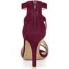 image:imageAllegra K Womens Stiletto Heel Ankle Strap SandalsBurgundy