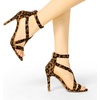 image:imageAllegra K Womens Stiletto Heel Ankle Strap SandalsLeopard