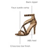image:imageAllegra K Womens Stiletto Heel Ankle Strap SandalsLeopard