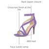 image:imageAllegra K Womens Stiletto Heel Ankle Strap SandalsLight Purple