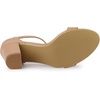 image:imageAllegra K Women Solid Open Toe Buckle Block Heel Ankle Strap SandalsNude