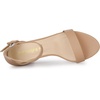 image:imageAllegra K Women Solid Open Toe Buckle Block Heel Ankle Strap SandalsNude