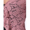 image:imageAllegra K Lace Shrug for Womens Tie Front Ruffle Formal Evening BoleroDark Pink