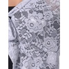 image:imageAllegra K Lace Shrug for Womens Tie Front Ruffle Formal Evening BoleroDusty Grey