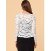 image:imageAllegra K Lace Shrug for Womens Tie Front Ruffle Formal Evening BoleroWhite