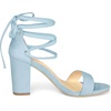 image:imageAllegra K Women Chunky Strappy Lace Up Heels Open Toe SandalSky Blue