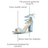 image:imageAllegra K Women Chunky Strappy Lace Up Heels Open Toe SandalSky Blue