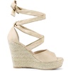 image:imageAllegra K Women Faux Suede Lace Up Espadrilles Platform Wedges SandalsBeige