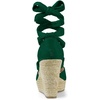 image:imageAllegra K Women Faux Suede Lace Up Espadrilles Platform Wedges SandalsGreen