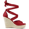 image:imageAllegra K Women Faux Suede Lace Up Espadrilles Platform Wedges SandalsRed