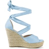 image:imageAllegra K Women Faux Suede Lace Up Espadrilles Platform Wedges SandalsSky Blue