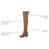 image:imageAllegra K Women Faux Suede Round Toe Chunky Heel Over the Knee High BootsBrown