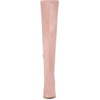 image:imageAllegra K Women Faux Suede Round Toe Chunky Heel Over the Knee High BootsDust Pink