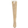 image:imageAllegra K Women Faux Suede Round Toe Chunky Heel Over the Knee High BootsGold