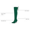 image:imageAllegra K Women Faux Suede Round Toe Chunky Heel Over the Knee High BootsGreen