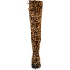image:imageAllegra K Women Faux Suede Round Toe Chunky Heel Over the Knee High BootsLeopard