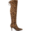 image:imageAllegra K Women Faux Suede Round Toe Chunky Heel Over the Knee High BootsLeopard