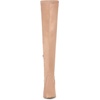 image:imageAllegra K Women Faux Suede Round Toe Chunky Heel Over the Knee High BootsNude