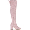 image:imageAllegra K Women Faux Suede Round Toe Chunky Heel Over the Knee High BootsPink