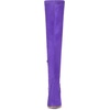 image:imageAllegra K Women Faux Suede Round Toe Chunky Heel Over the Knee High BootsPurple