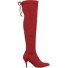 image:imageAllegra K Women Faux Suede Round Toe Chunky Heel Over the Knee High BootsRed