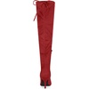 image:imageAllegra K Women Faux Suede Round Toe Chunky Heel Over the Knee High BootsRed