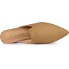 image:imageAllegra K Women Faux Suede Slip on Pointed Toe Chunky Heels Slide MulesBrown