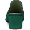 image:imageAllegra K Women Faux Suede Slip on Pointed Toe Chunky Heels Slide MulesGreen