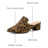 image:imageAllegra K Women Faux Suede Slip on Pointed Toe Chunky Heels Slide MulesLeopard
